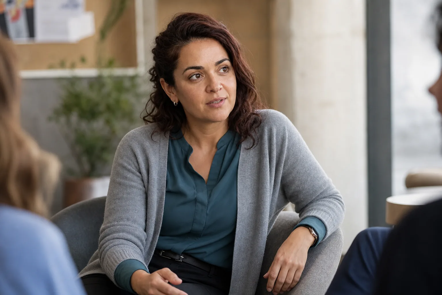 Julie, who supports founders in an incubator.
